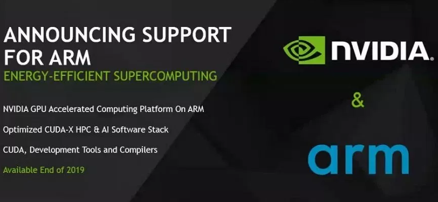 NVIDIA与Arm合作用GPU加速打造更节电、运算效率更高的超级电脑开启全新市场发展机会