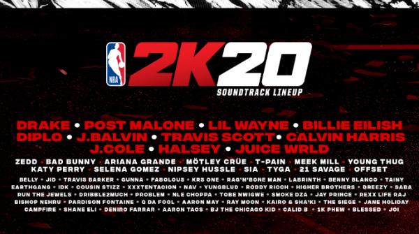 《NBA 2K20》将采用与UnitedMasters合作开发的动态配乐，颠覆游戏体验