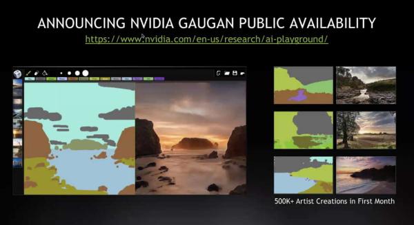 NVIDIA AI 涂鸦成画GauGAN 获专业影像创作者青睐用于作画辅助