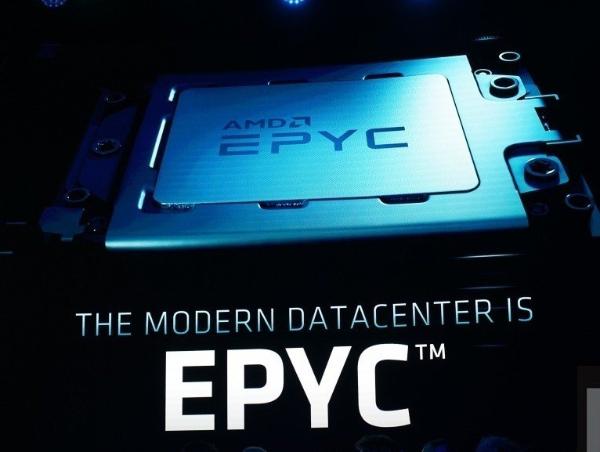 AMD新款EPYC系列处理器以Infinity Fabric混合式封装设计最高对应64核心