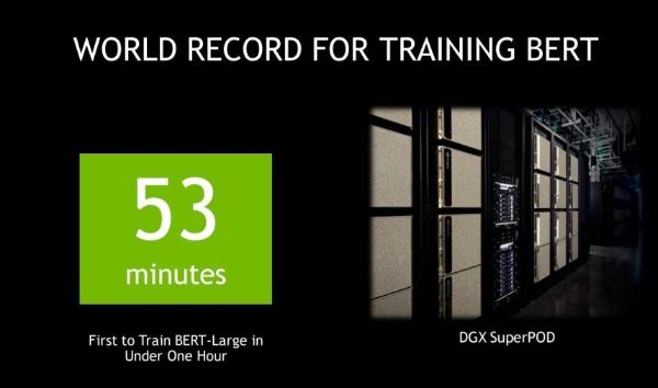 NVIDIA超级电脑打破Google记录53分钟完成训练，可自然对话的人工智能语言模型