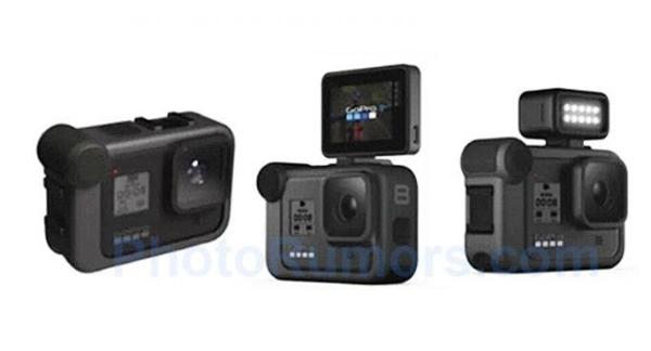 GoPro HERO 8照流出可外接显示器、LED补光灯！