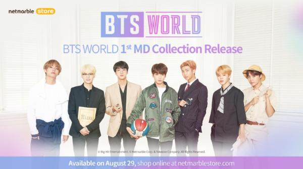 《BTS WORLD》系列周边商品网石网络商城8月29日正式开卖