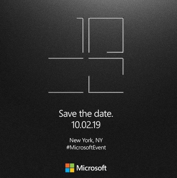 微软预计10/2于美国纽约举办发表活动，或许揭晓双屏幕设计Surface新机