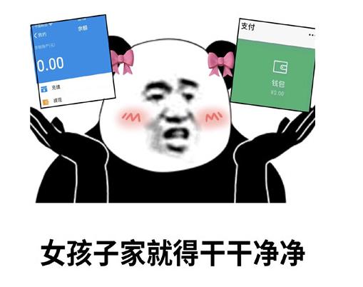 抖音女孩家就得干干净净表情包套图