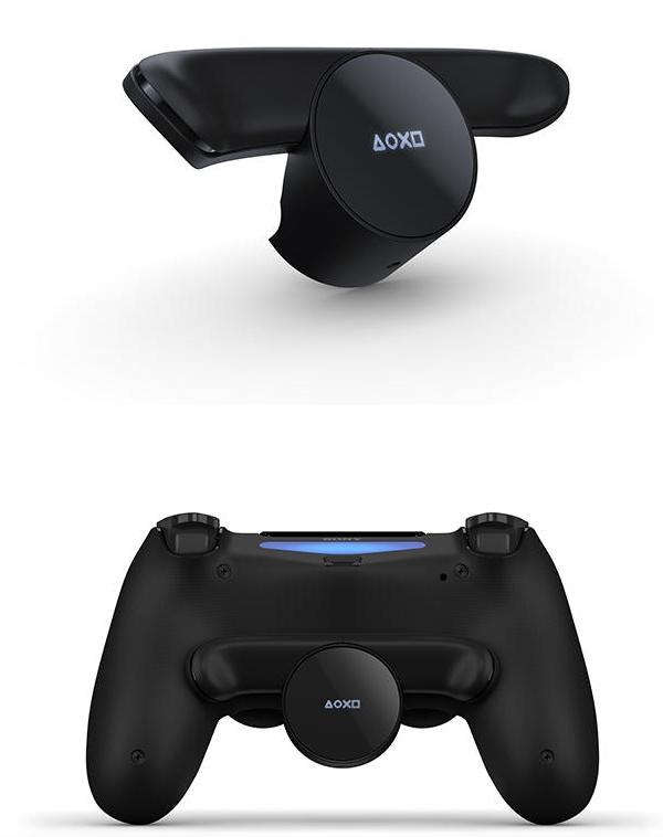 PS4摇杆专属配件：在PS4摇杆背面加上两个按钮 还有一个OLED屏幕