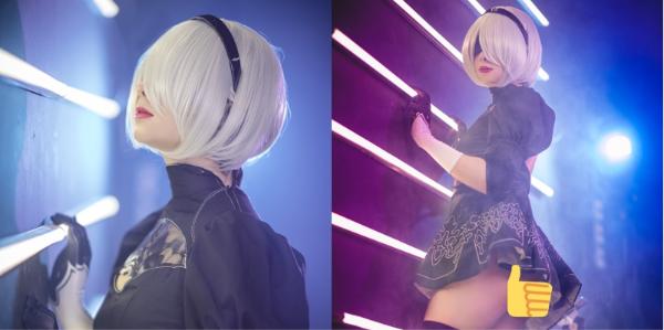 英雄联盟选手Sneaky Cosplay尼尔机械纪元里的2B [图集]