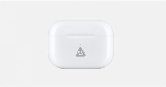 苹果推出全新AirPods可以免费激光雕刻表情符号