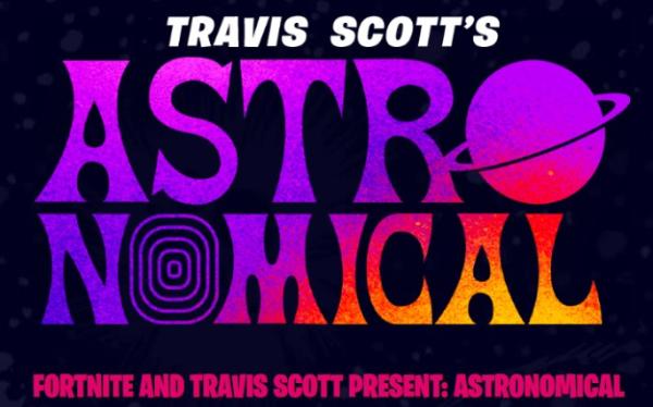 美国饶舌歌手Travis Scott将在《堡垒之夜》中举办全球虚拟演唱会